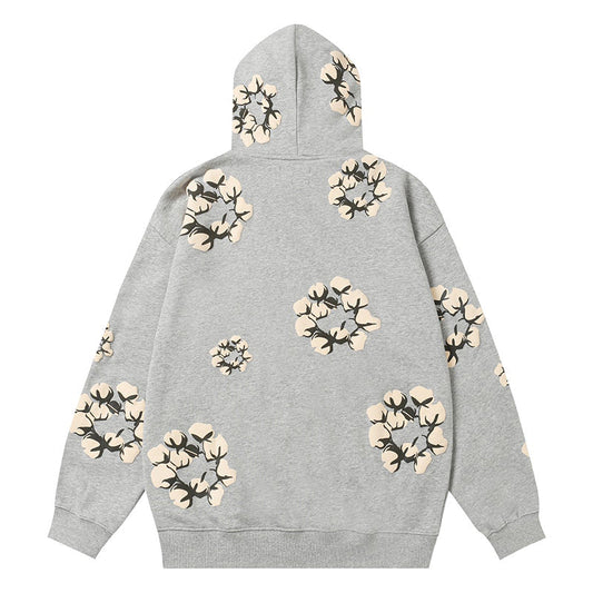 Denim Tears Kapok Pattern Printed Hoodie DENIM TEARS