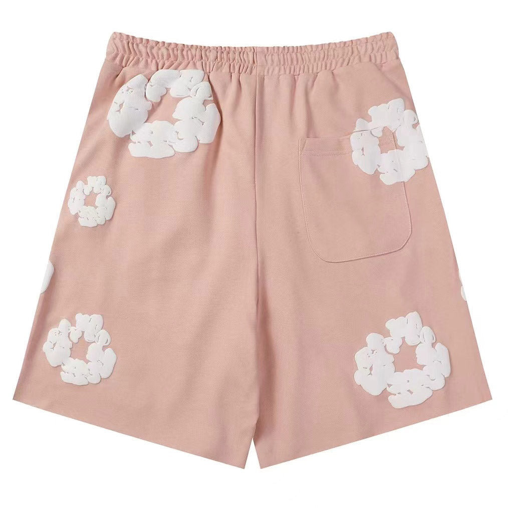 Denim Tears The Cotton Wreath Shorts Pink DENIM TEARS