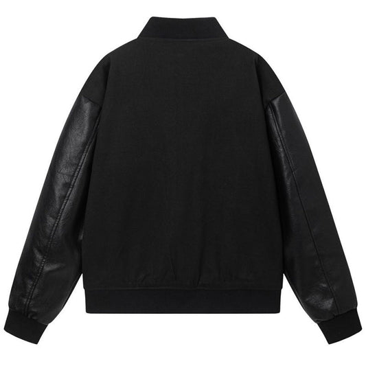 AMlRl Staggered Logo Varsity Jacket AMIRI