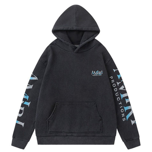 AMIRI Theater Masks Print Cotton Hoodie AMIRI