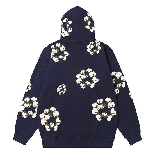 Denim Tears Kapok Pattern Printed Hoodie DENIM TEARS