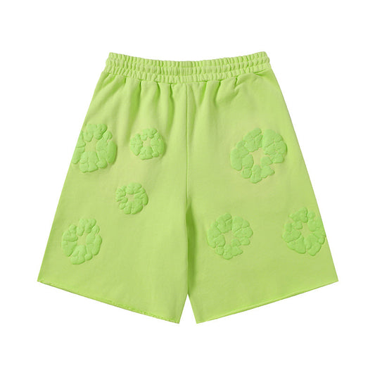 Denim Tears Mono Cotton Wreath Shorts DENIM TEARS