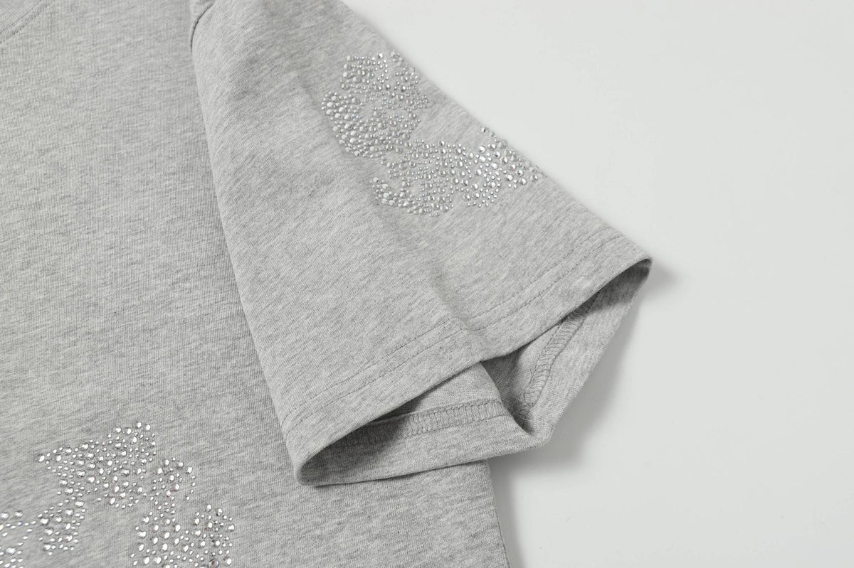 Denim Tears Cashmere Swarovski Cotton Wreath T-Shirts DENIM TEARS