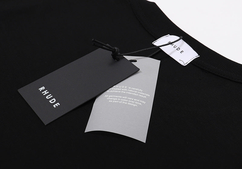 RHUDE Micro Logo Poker Card Printing T-Shirt RHUDE