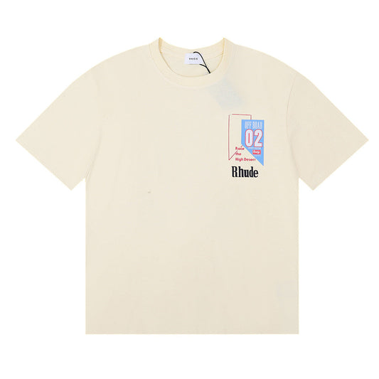 RHUDE Race The High Desert micro-logo T-shirt RHUDE