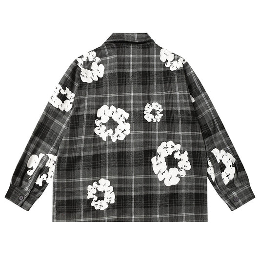 Denim Tears kapok Flower Pattern Long Sleeved Shirt DENIM TEARS