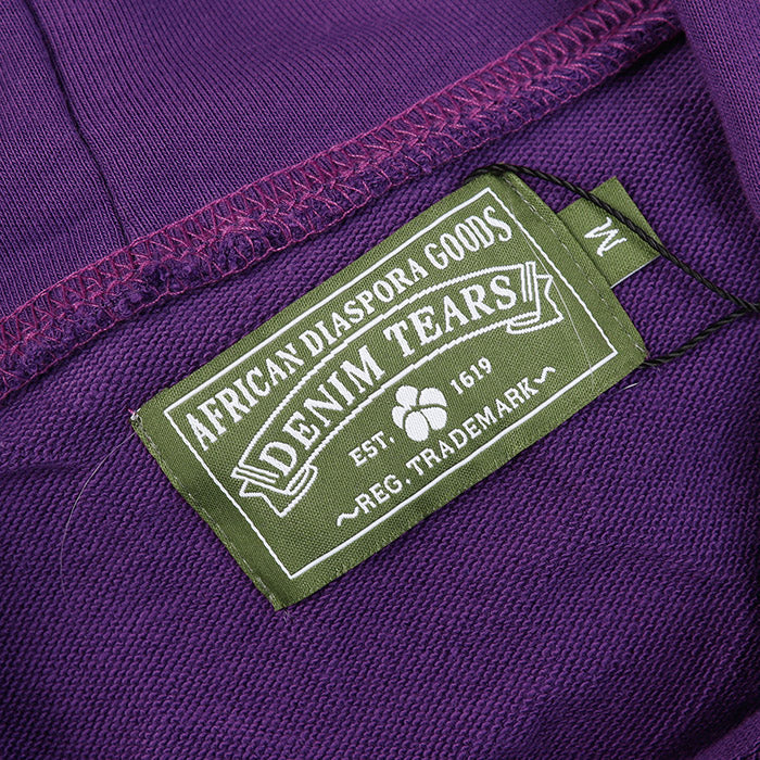 Denim Tears The Cotton Wreath Hoodie Purple DENIM TEARS