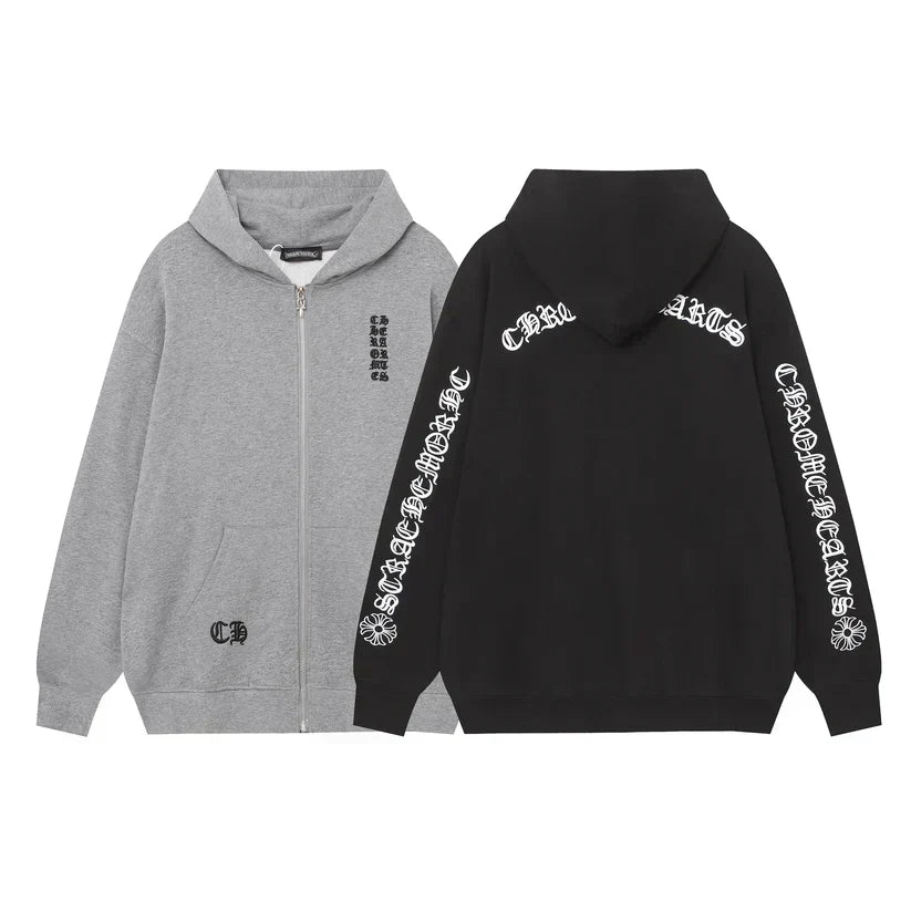 Chrome Hearts New Zip Up Hoodie 9811 Chrome Hearts