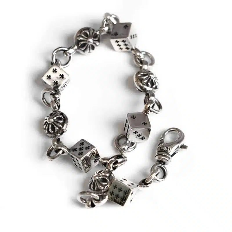 DICE AND CROSSBALL BRACELET 4 CH-Chrome Hearts