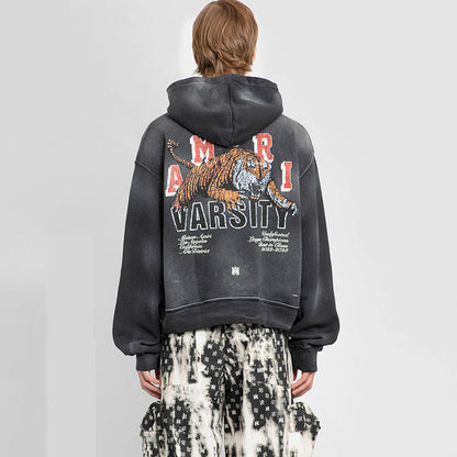 Amiri vintage tiger varsity hoodie Thickening AMIRI