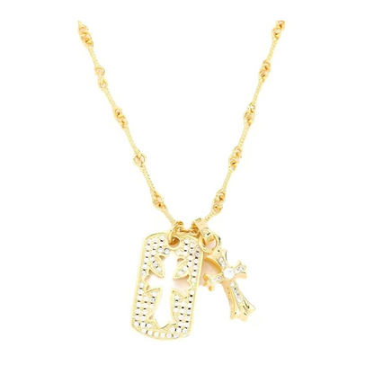 Chrome Hearts XS FILIGREE CROSS PENDANT WITH BAIL CH-Chrome Hearts
