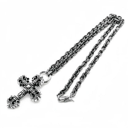 Chrome Hearts Paperchain Necklace With Dagger Pendant CH-Chrome Hearts