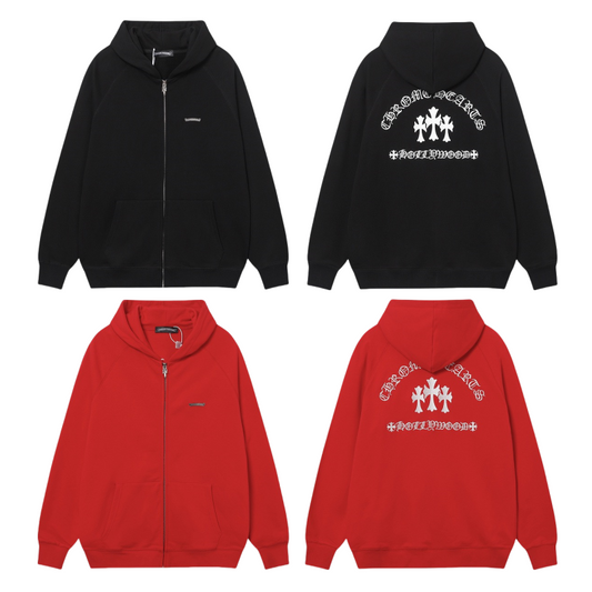 Chrome Hearts New Zip Up Hoodie 7019 Chrome Hearts
