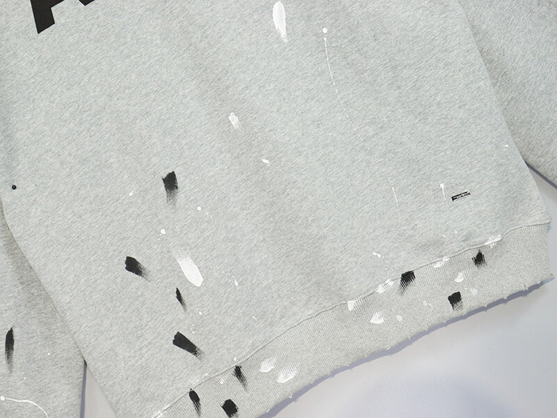 Amiri Paint Splatter Hoodie Grey AMIRI