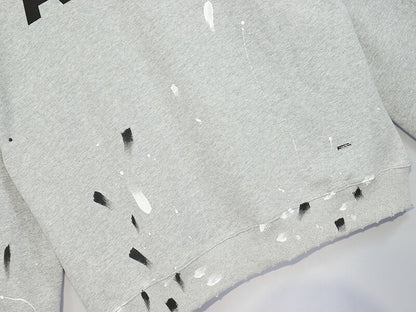 Amiri Paint Splatter Hoodie Grey AMIRI