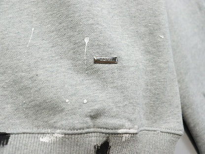 Amiri Paint Splatter Hoodie Grey AMIRI