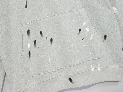 Amiri Paint Splatter Hoodie Grey AMIRI