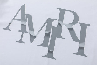 AMlRl Staggered Logo Print Cotton Jersey T-Shirt AMIRI