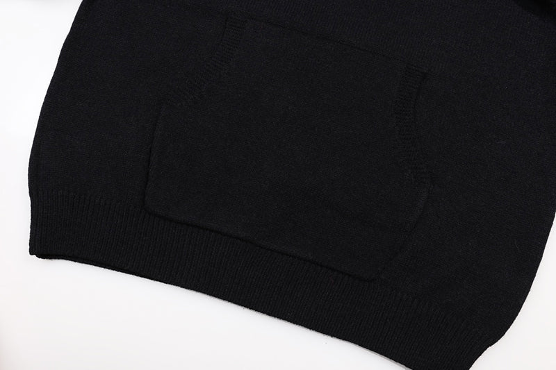 AMIRI Cotton V-Neck Bones Cardigan Sweater Black AMIRI