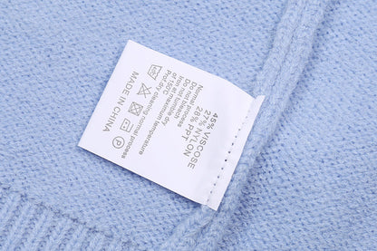 AMIRI Cotton V-Neck Bones Cardigan Sweater Blue AMIRI
