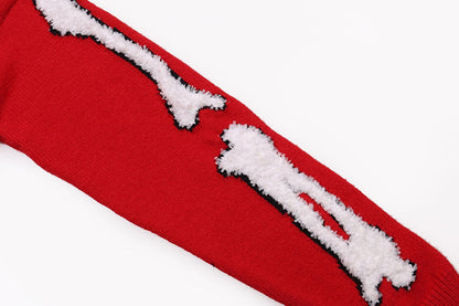 AMIRI Red Core Knitted Sweater Hoodie AMIRI