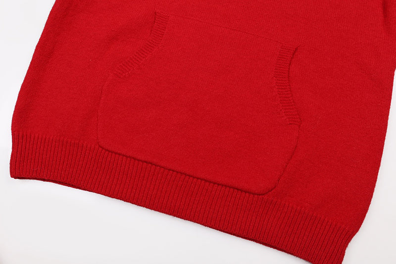 AMIRI Red Core Knitted Sweater Hoodie AMIRI