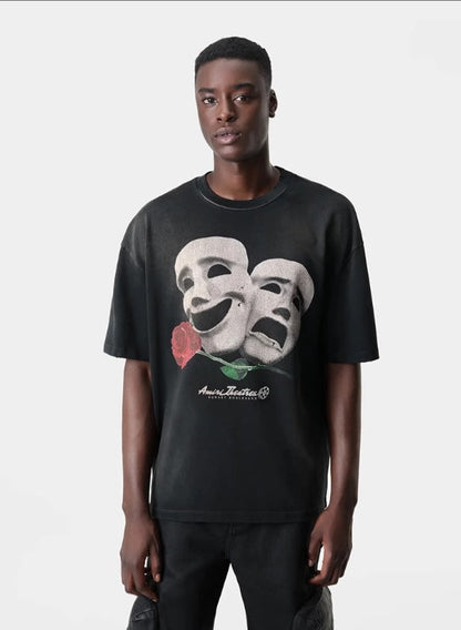 AMlRl Theatre Masks T-Shirt AMIRI