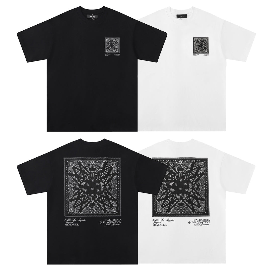 Amiri Printed Cotton Crewneck T-Shirt AMIRI