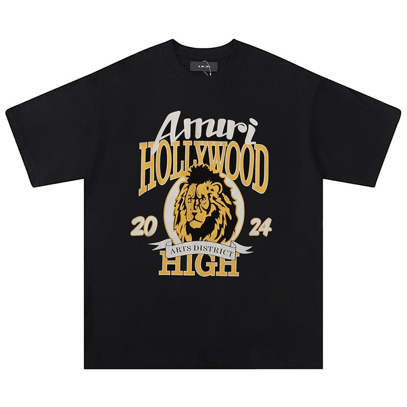 AMIRI Black High Lion Skater T-Shirt AMIRI