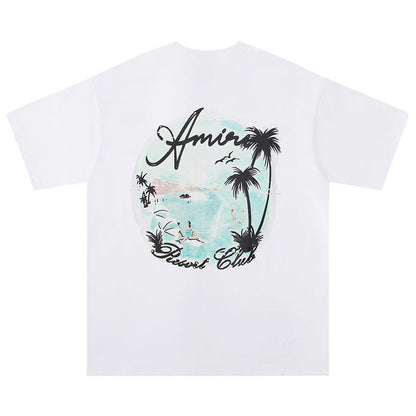 AMIRl Paradise Airbrush Cotton T-Shirt AMIRI