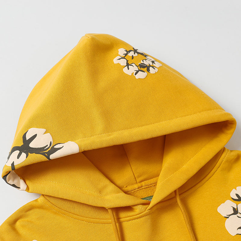 Denim Tears Kapok Pattern Printed Hoodie DENIM TEARS