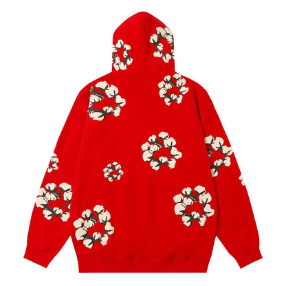 Denim Tears Kapok Pattern Printed Hoodie DENIM TEARS