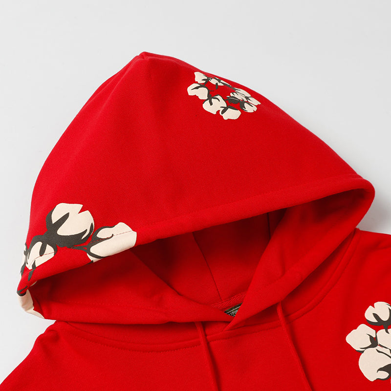 Denim Tears Kapok Pattern Printed Hoodie DENIM TEARS