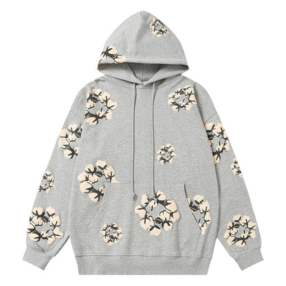 Denim Tears Kapok Pattern Printed Hoodie DENIM TEARS