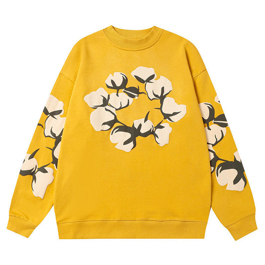 Denim Tears Kapok Pattern Printed Sweatshirts DENIM TEARS