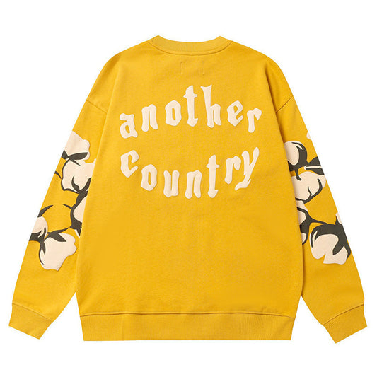 Denim Tears Kapok Pattern Printed Sweatshirts DENIM TEARS