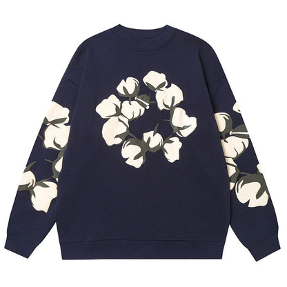 Denim Tears Kapok Pattern Printed Sweatshirts DENIM TEARS