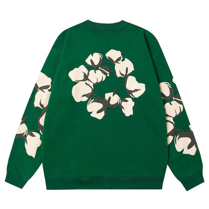Denim Tears Kapok Pattern Printed Sweatshirts DENIM TEARS