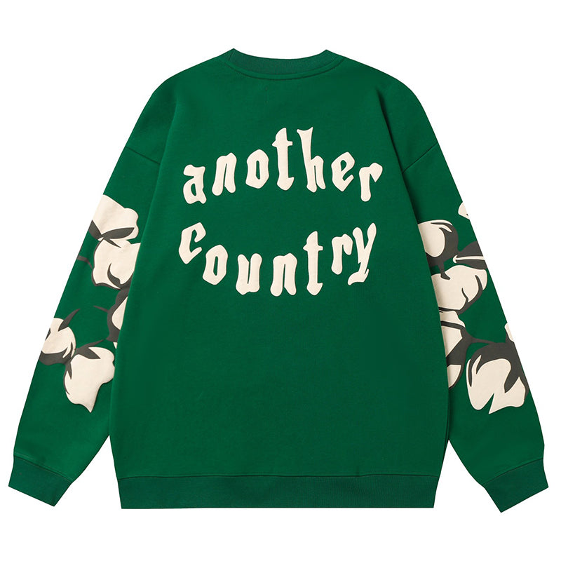 Denim Tears Kapok Pattern Printed Sweatshirts DENIM TEARS