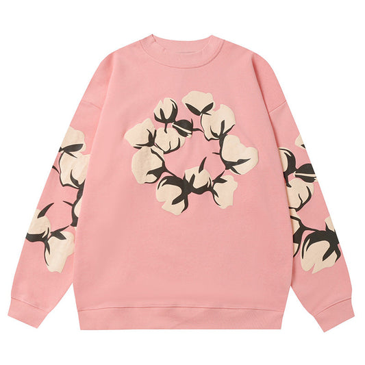 Denim Tears Kapok Pattern Printed Sweatshirts DENIM TEARS