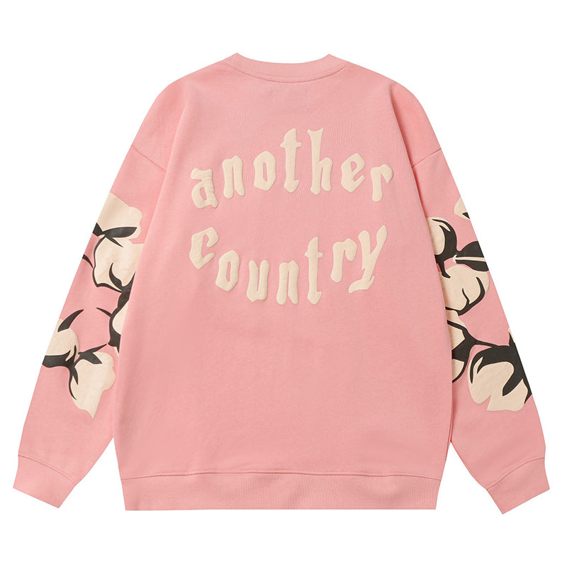 Denim Tears Kapok Pattern Printed Sweatshirts DENIM TEARS