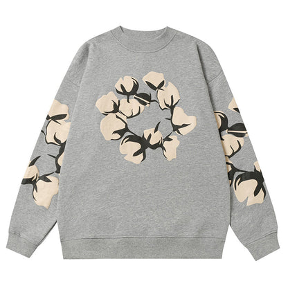 Denim Tears Kapok Pattern Printed Sweatshirts DENIM TEARS