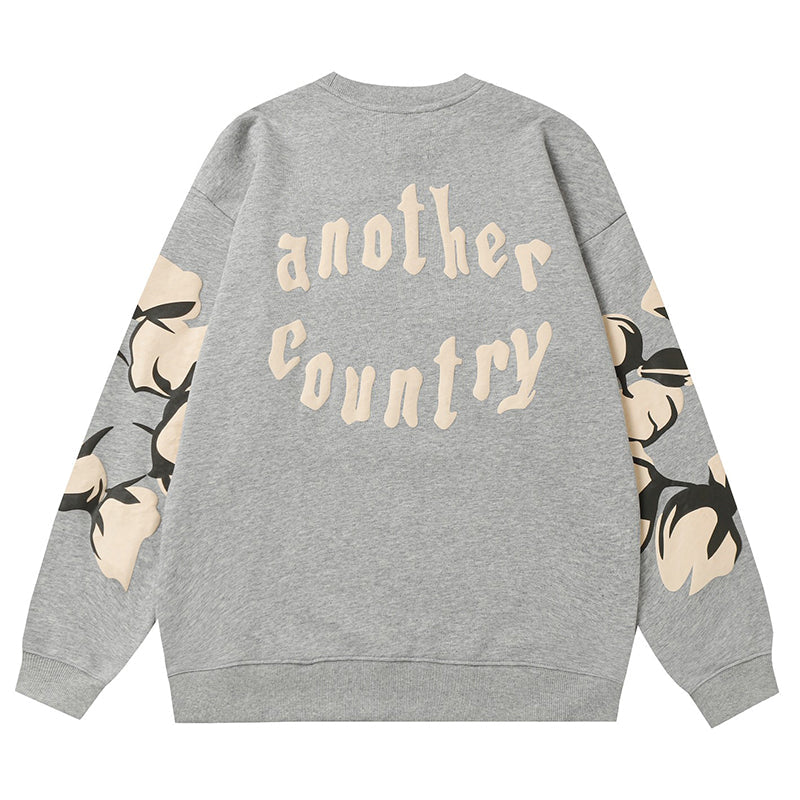 Denim Tears Kapok Pattern Printed Sweatshirts DENIM TEARS