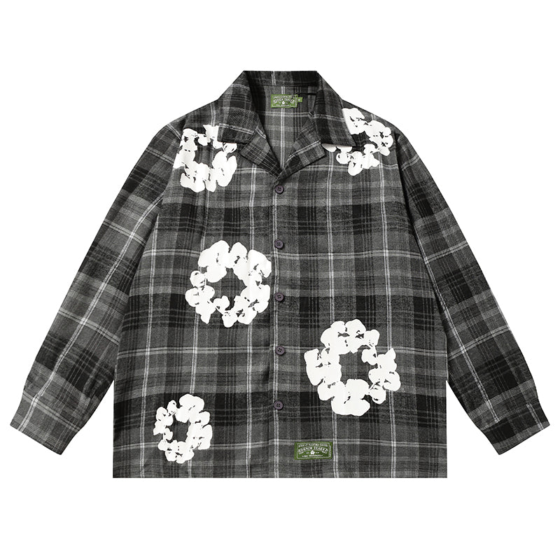 Denim Tears kapok Flower Pattern Long Sleeved Shirt DENIM TEARS
