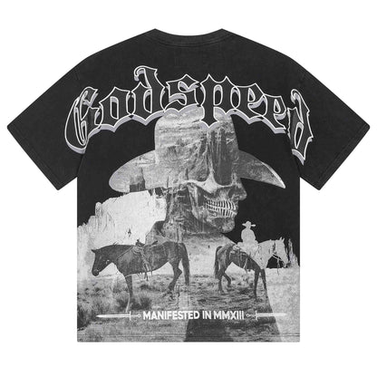 GODSPEED Skeleton Cowboy T-shirt Godspeed