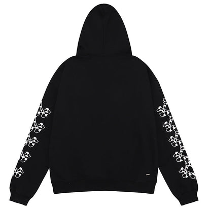 AMIRI Checkered Bones Cotton Hoodies AMIRI