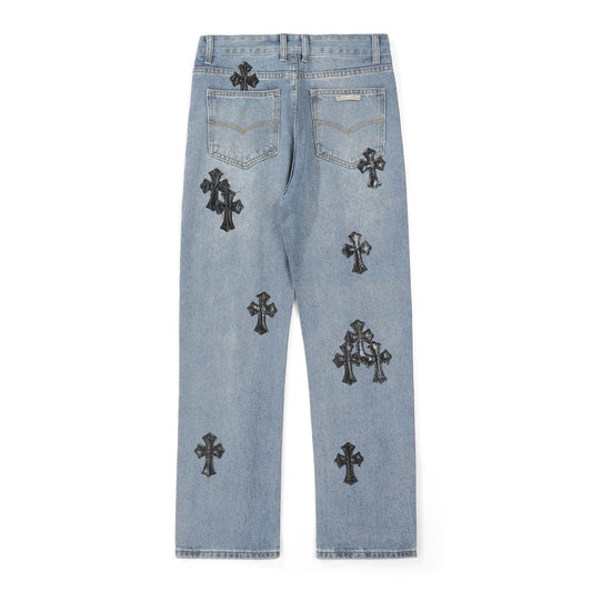 Chrome Hearts American street art cross with straight shaft Pants Chrome Hearts