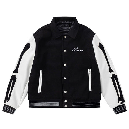AMIRI bone embroidered baseball jacket AMIRI