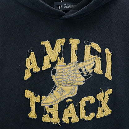 AMIRI Logo-Appliquéd Distressed Cotton-Jersey Hoodies AMIRI