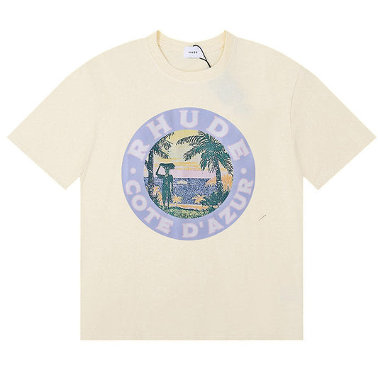 RHUDE  Off-white Lago T-Shirts RHUDE